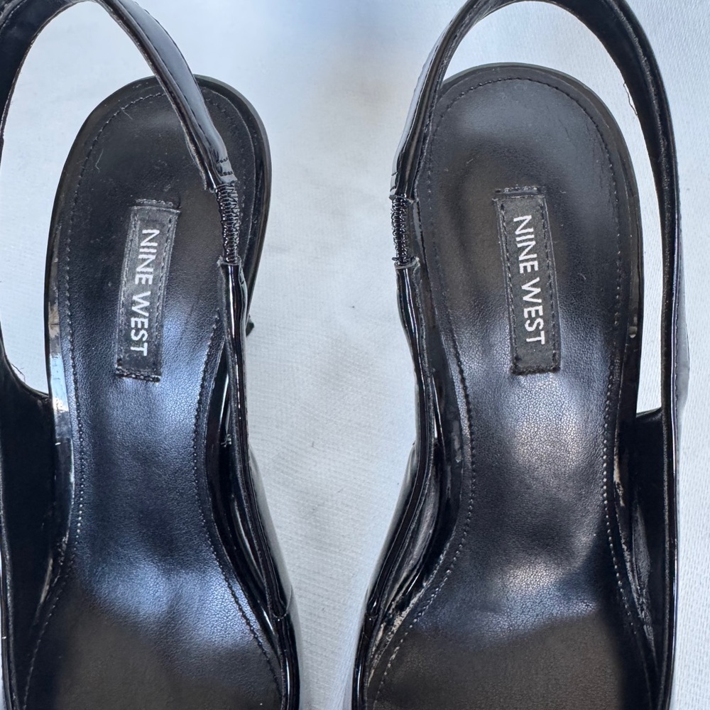 Nine West Black Patent Heels - Picture 7 of 8